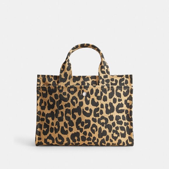 Coach Cargo Tote Bag With Leopard Print - Picture 4 of 14